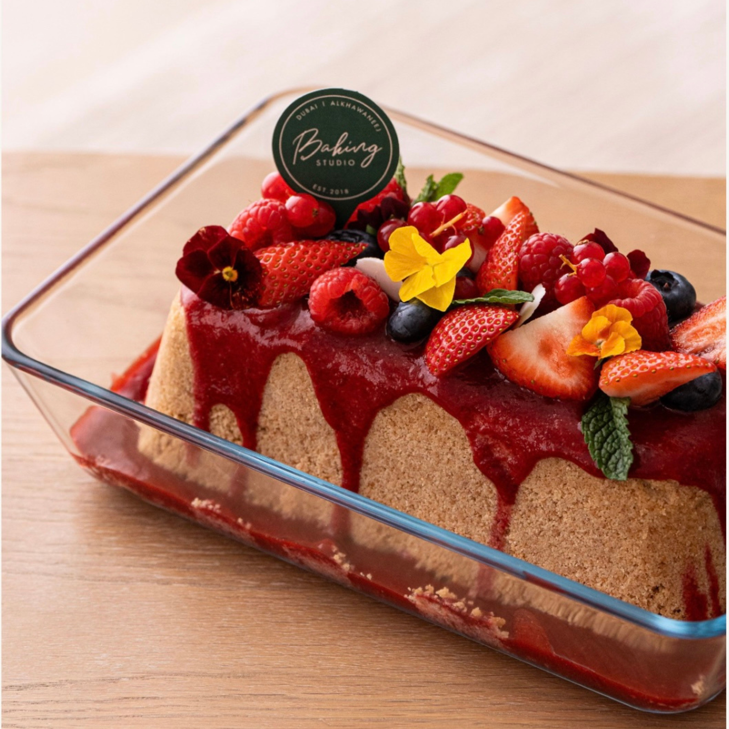Upside down cheesecake
