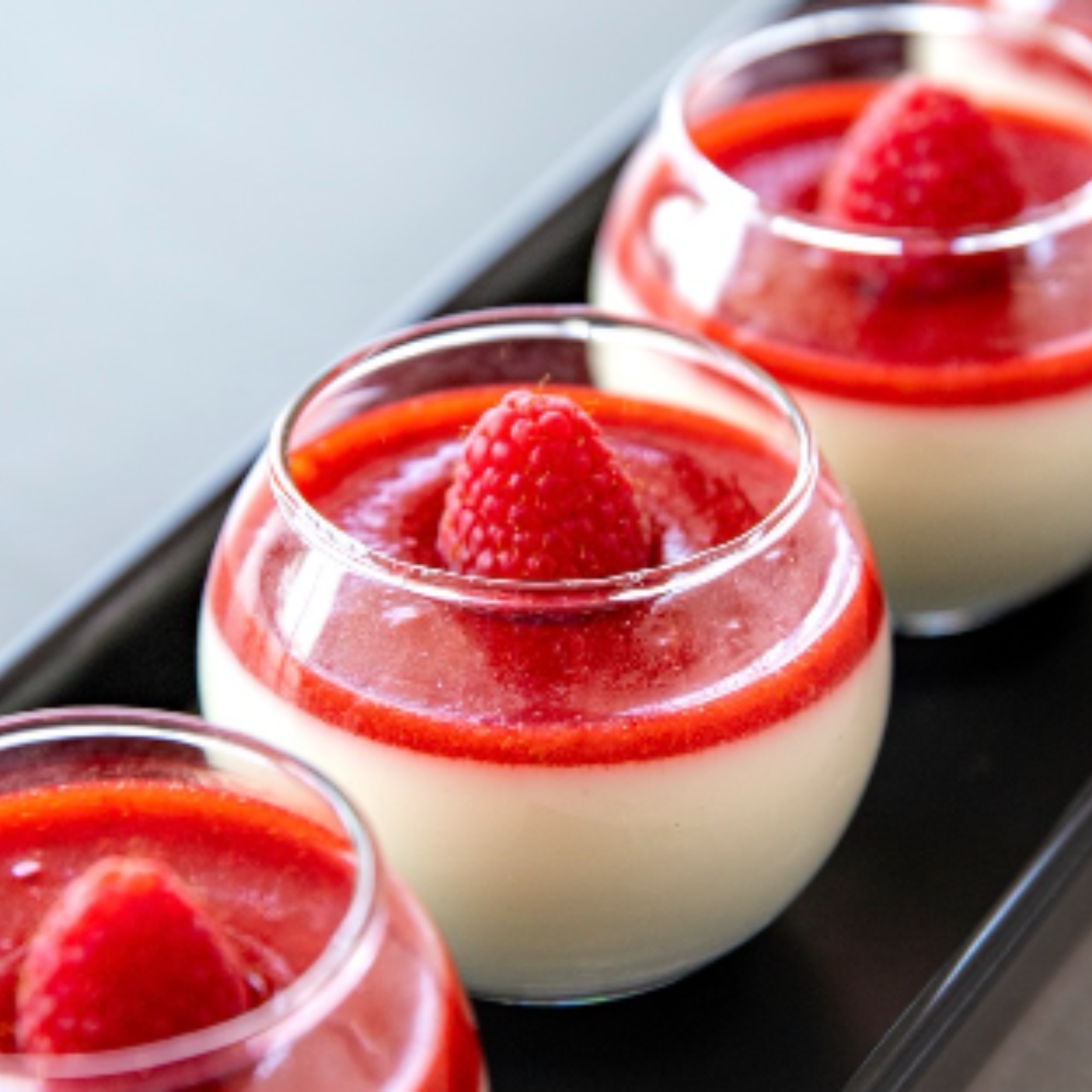 Raspberry Panna cotta